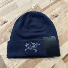 Arc'teryx Mens - Embroidered Bird Toque Beanie Hat - Black Sapphire