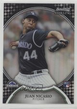 2011 Bowman Sterling Black Refractor /25 Juan Nicasio #26 g9j