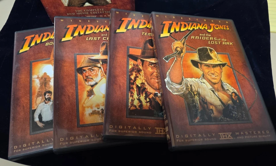 ADVENTURES OF INDIANA JONES DVD MOVIE COLLECTION RAIDERS OF THE LOST ARK TEMPL - Image 4 of 4
