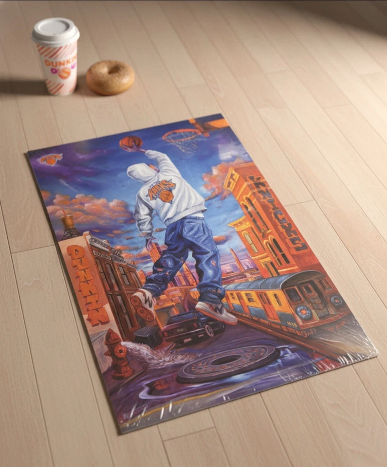 Limited Edition Dunkin’ X New York Knicks Poster Design By International Artists - Image 2 of 4