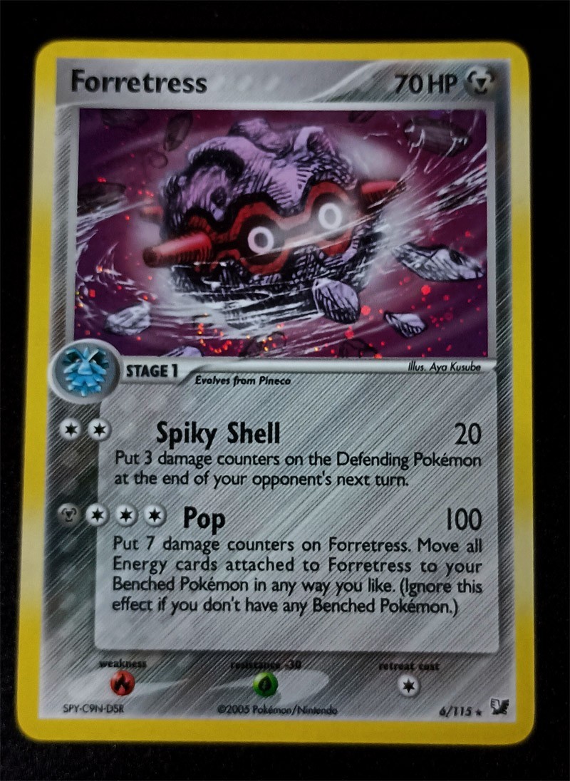 Forrtress 6/115 Holo Rare EX Unseen Forces NM With Free Ebay Shipping