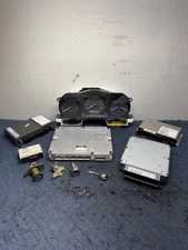 2001 Jaguar X100 XK8 ECU BCM Computer Modules w/ Cluster & Key Lock Set OEM 89k