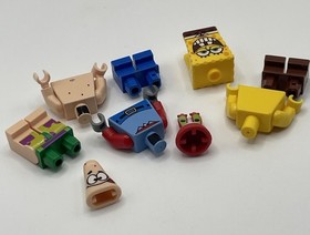 2009 Lego SpongeBob Minifigure Lot (3) Spongebob, Patrick Mr Krabs #3833 Retired
