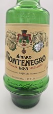 Montenegro 1885 Specialita Liquor Bottle Green 1L Collectible Empty