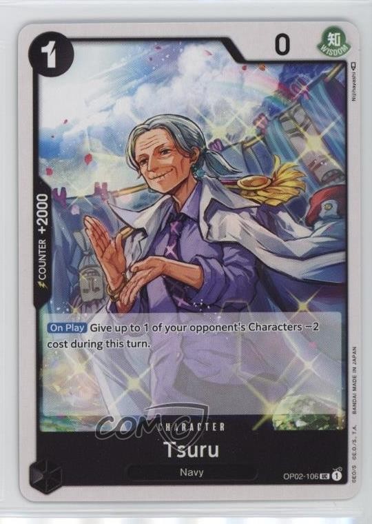 2022 One Piece Card Game: Paramount War OP02 Tsuru #OP02-106