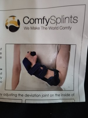 Comfy Splints Adjustable Cone Hand Orthosis Navy Blue