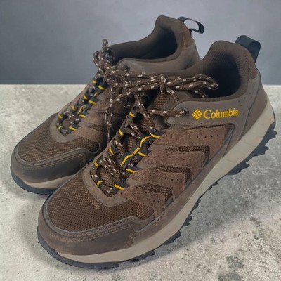 Columbia Mens Sz 7.5 Strata Trail Waterproof Outdoors Hiking Athletic Trainers 