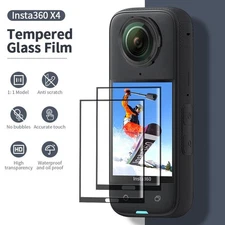 For Insta360 X4 Camera Screen Tempered Film HD Protective Film Set Accessories
