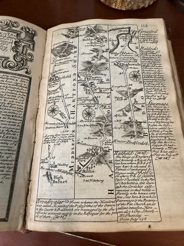 1720 - BRITANNIA DEPICTA or Ogilby improv'd - maps of English Roads - Picture 12 of 13