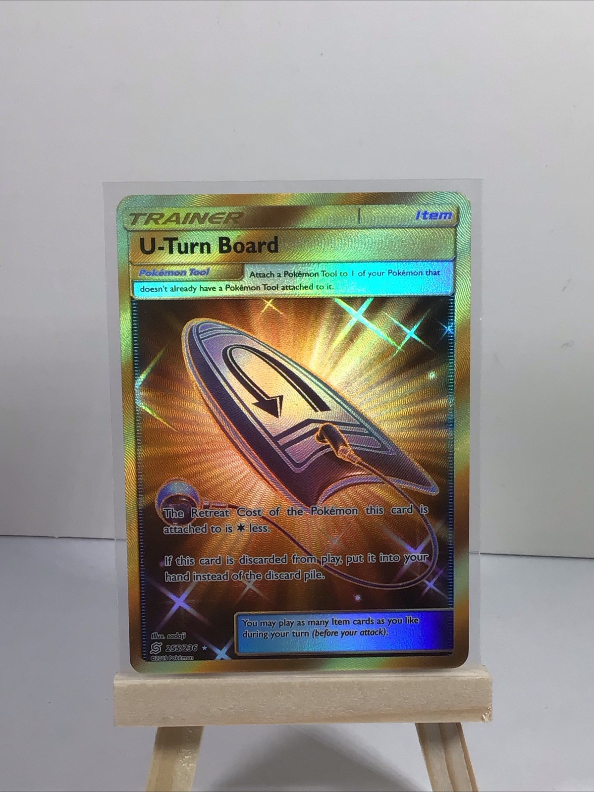 Pokémon U-Turn Board 255/236 Unified Minds Secret Rare Full Art NM