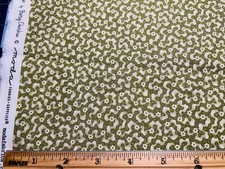 MODA Fabrics GOODNIGHT IRENE Civil War Repro 1890 BETSY CHUTCHIAN Green Daisy FQ
