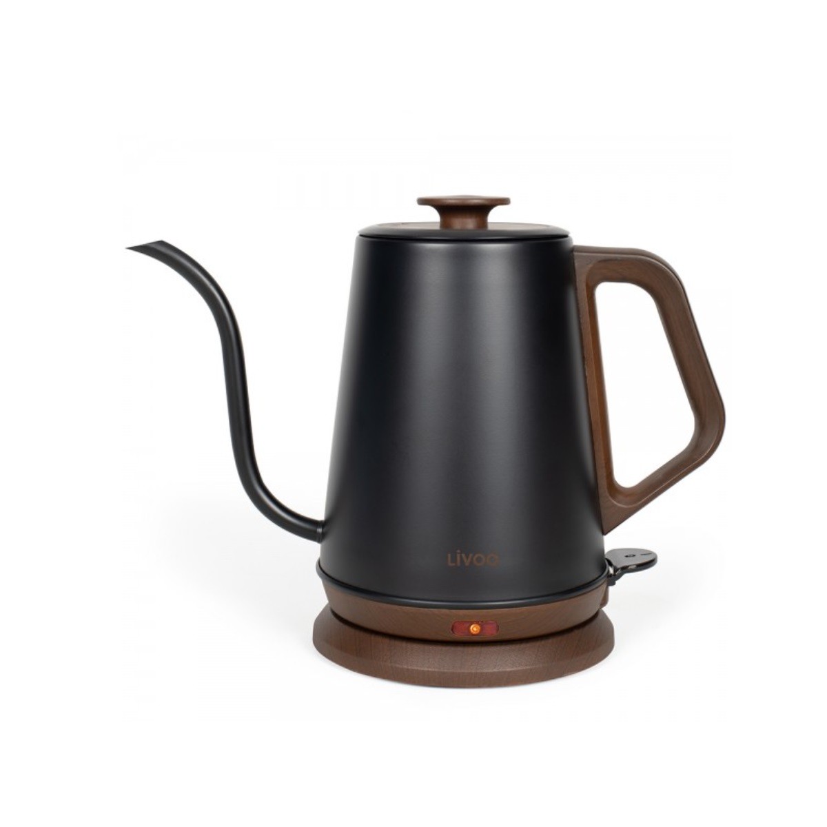 Bouilloire sans fil 1,2L Livoo noire pour un petit-déjeuner rapide en duo