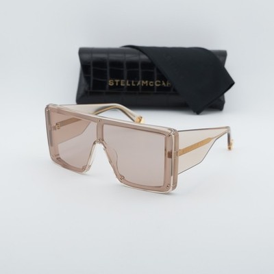 Stella McCartney SC40083I 45E Shiny Brown/Brown 0-0-135 Sunglasses