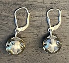 Vintage .925 Sterling Silver 4.30 Grams Ball Dangle Earrings Hook Leaver Closure — photo 2