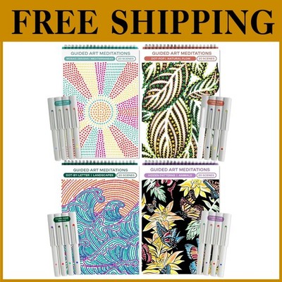 Relaxing Dot Art & Hidden Patterns - Coloring Books=
