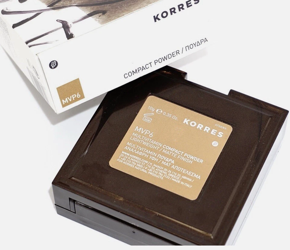 BNIB KORRES Multivitamin Lightweight Matte Finish Compact Set Face Powder MVP6 - Image 2 of 4