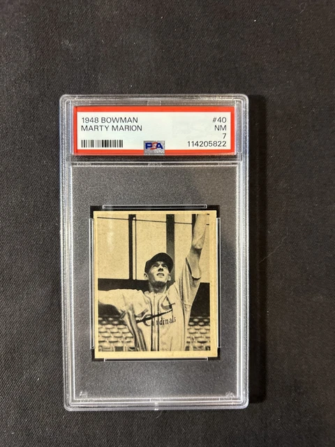 1948 Bowman #40 Marty Marion Grade 7