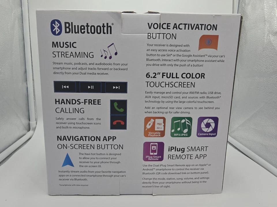 Dual XDVD269BT CD Player Bluetooth USB AUX Input 6.2" Touch Screen LCD - NEW™ - Image 4 of 4