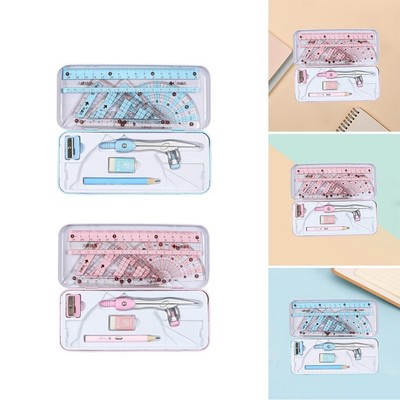 Math Geometry Kit 8Pcs Student Supplies Winkelmesser für Zeichnungen