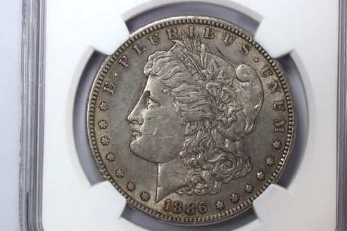 1886-S $1 Morgan Silver Dollar NGC AU50 - Picture 3 of 4