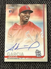 2019 Topps Chrome Adolis Garcia Rookie Auto #RA-AG Cardinals Rangers
