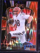 2025 Panini Select #159 Mike Gesicki Black and Blue Prizm Shock