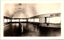 Vintage John G. Shedd Aquarium Chicago Interior Gallery Postcard RPPC