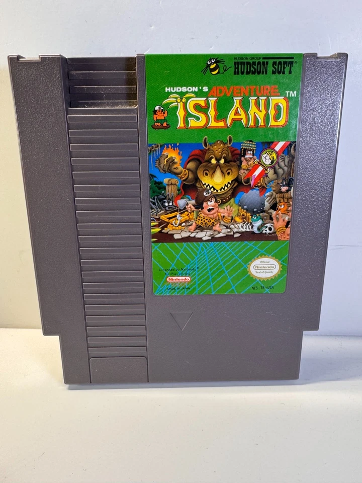Adventure Island (Nintendo NES, 1988) Complete CIB Authentic w/Styrofoam - Image 2 of 4