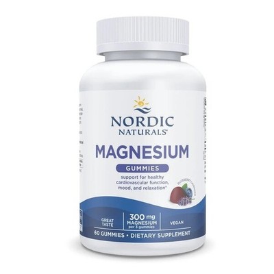Nordic Naturals Magnesium Gummies, Blueberry Lavender - 60 (466,50 EUR/kg)