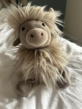 Jellycat Gamboldown Cow Grey Excellent Condition Rare Retired Tagged