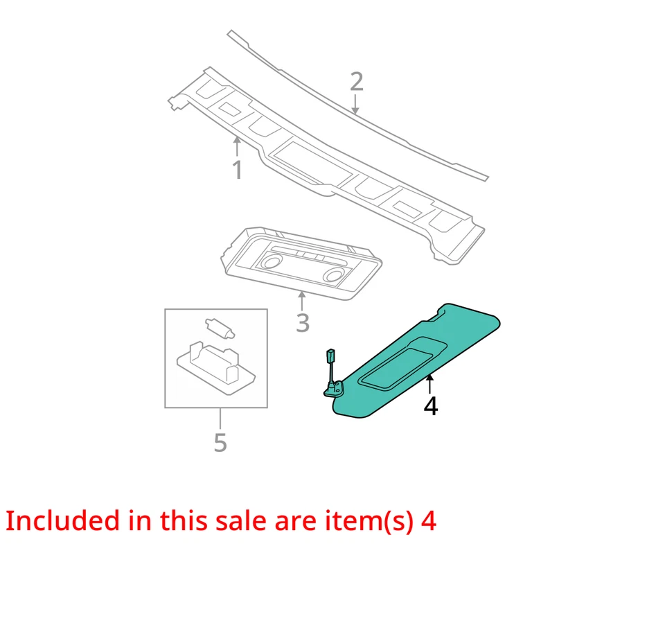 Espejo parasol derecho para pasajero BMW 135i 2008-2013 negro PHDXS Foto 3 de 4