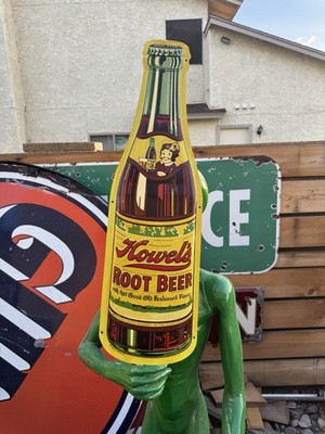 Howard s root beer bottle metal sign