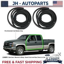 Extended Cab Door Seal Set Weatherstrip For 2000-2006 Silverado Sierra X-cab Us Extended Cab Door Seal Set Weatherstrip For 2000-2006 Silverado Sierra X-cab Us