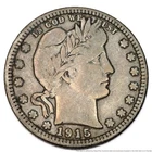 Terrific Condition 1915 D Denver Barber Quarter Early Silver 25C US Coin