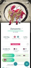 Pok mon Go Shiny Zamazenta Crowned Background Go Fest 2026 - Trade/Lucky Trinket