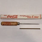 Vintage Style Wood Handle Ice Pick Coca-Cola Coke New in Box