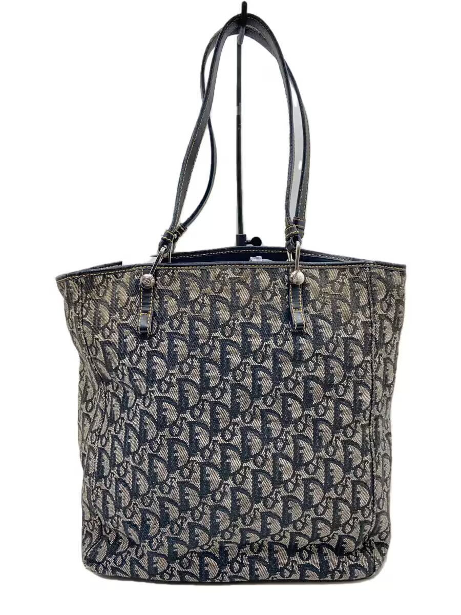 Christian Dior Trotter Tote Bag in Black Leather