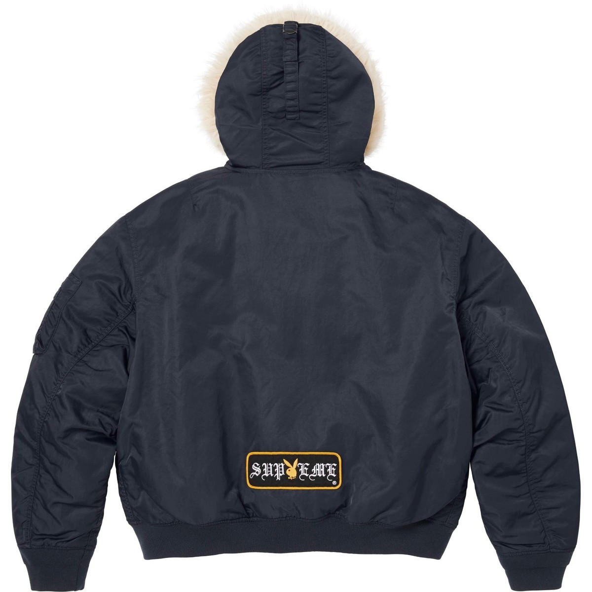 Supreme x Playboy Hooded MA-1 Navy Black 2colors 26SS | eBay