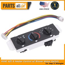 For Jeep Tj Wrangler 1999-04 Hvac Ac Ac Heater Control W Blower Motor Switch