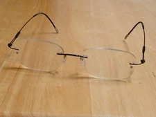 Silhouette 7534 50 6082 Titanium Black Rimless Frames Only Austria 19-145 