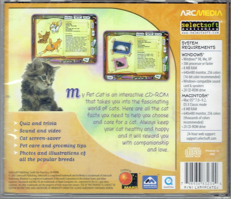 MY PET CAT  TAKES YOU INTO THE FASCINATING WORLD OF CATS. WINDOWS PC. SHIPS FAST - Image 2 of 2