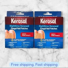 FOR 2 Kerasal Nighttime Renewal Fungal Nail Patches 14 Patch 2026+ NEW SHIP