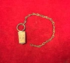 ORIGINAL CIVIL WAR CANTEEN STOPPER COMPLETE WITH CHAIN