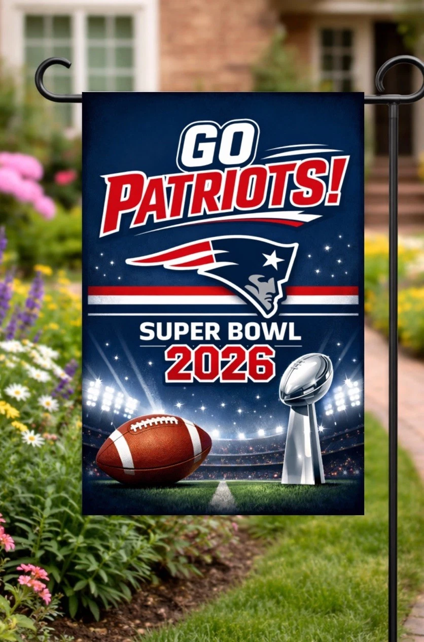 New England Patriots Garden Flag Super Bowl