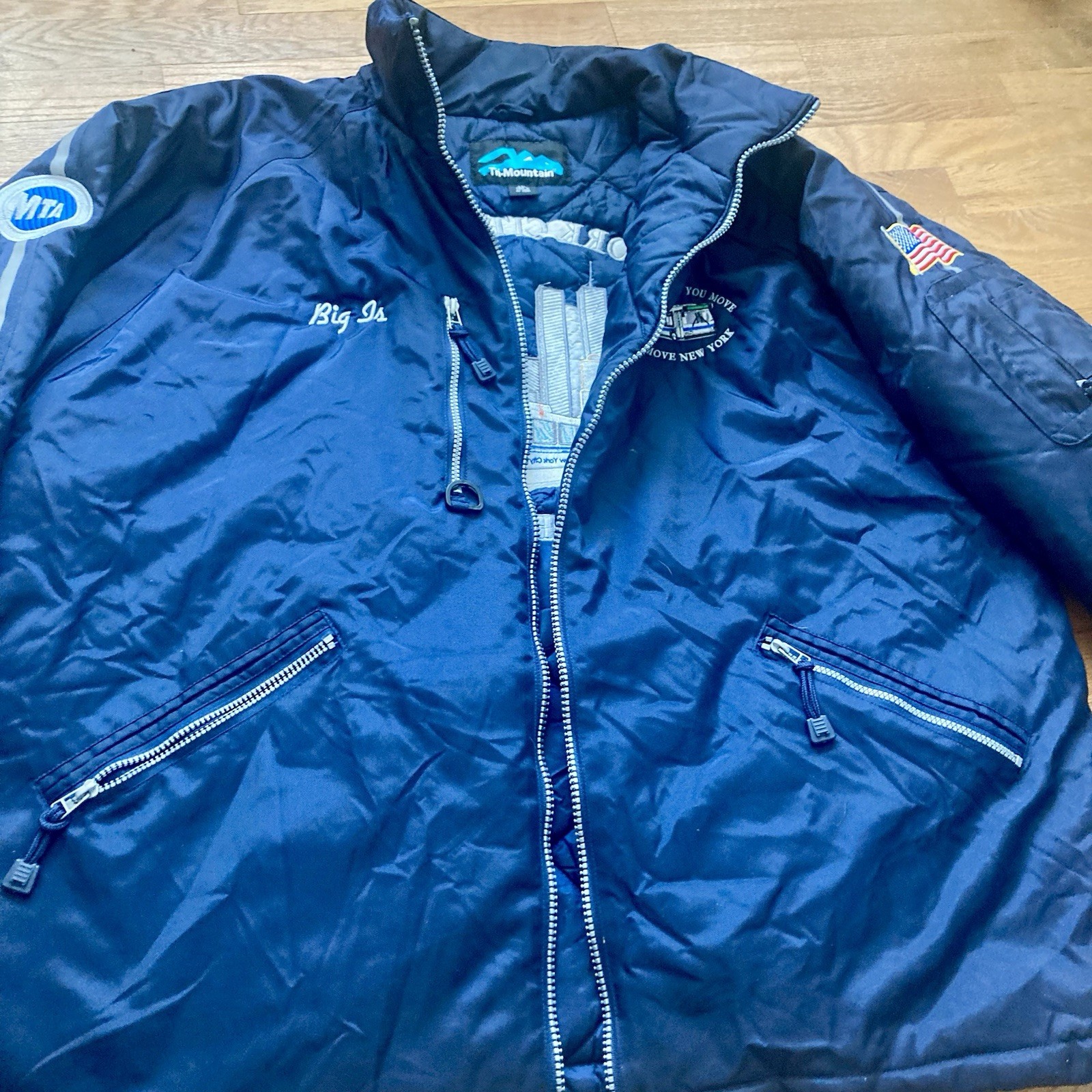 RARE! VTG MTA TRANSIT NYCTA NEW YORK SURFACE BOMBER JACKET UNIFORM W/TWIN TOWERS image 6