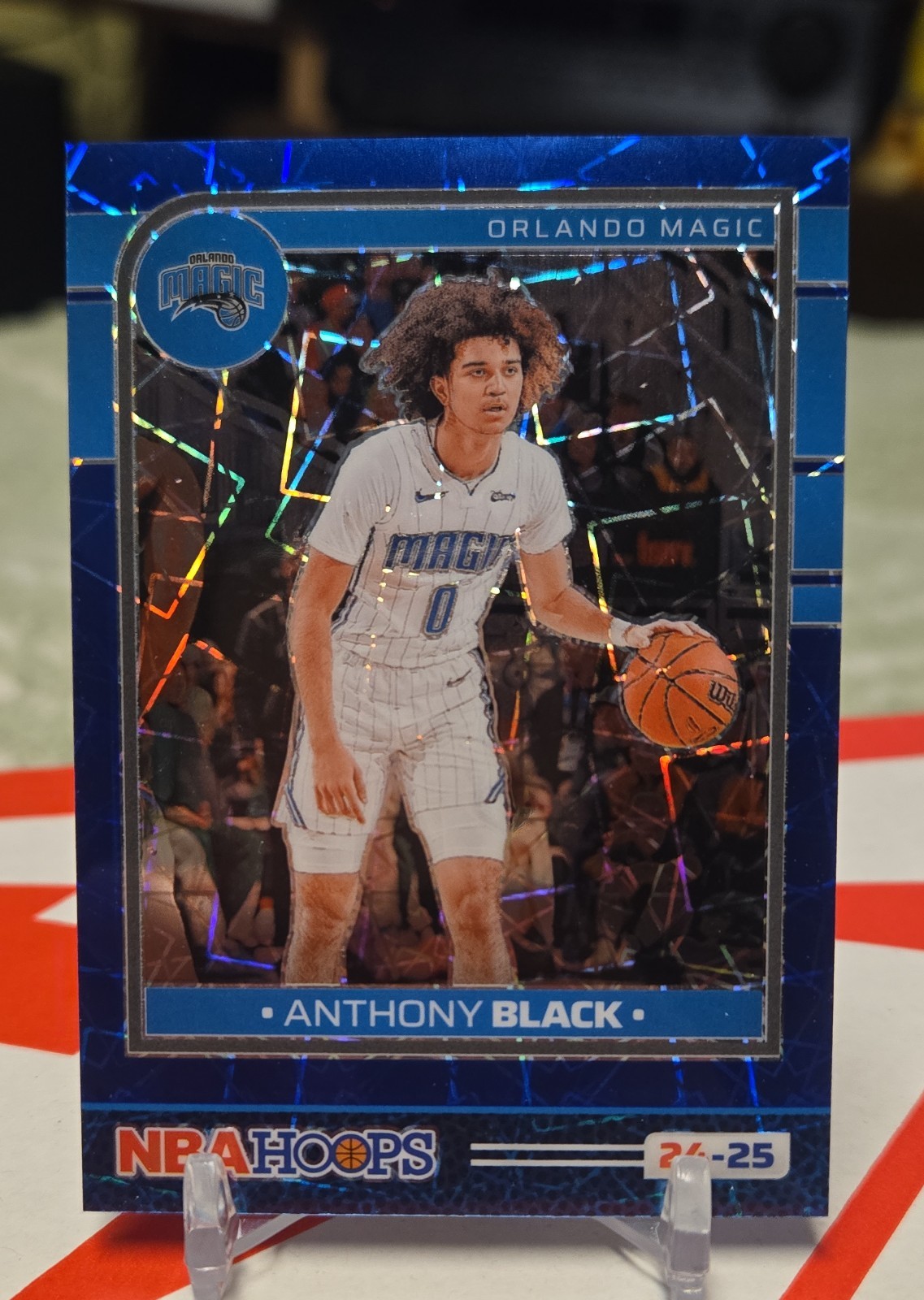 2024-25 Panini Nba Hoops - Anthony Black #159 Premium Blue Lazer Prizm 34/49
