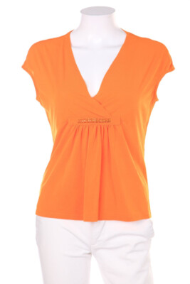 JONES Shortsleeve Blouse Rhinestones Layer Look D 38 orange