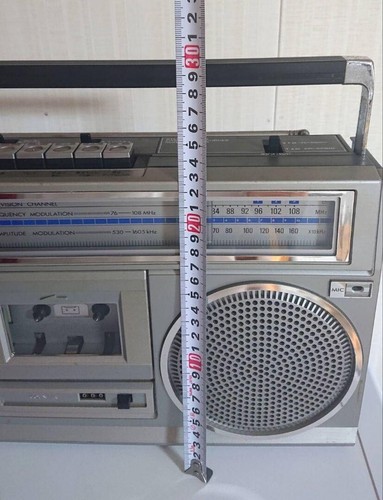 Victor RC-555 Boombox Vintage 24x42x10cm Stereo Cassette Radio Working Condition - Picture 14 of 20