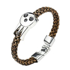 Anime Soul Eater Not Death the Kid Skull Logo Bracelet Bangle Cosplay Prop Gift