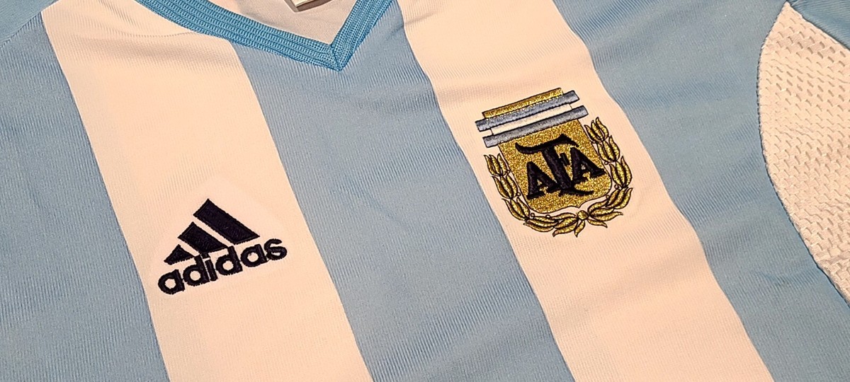 Vintage 90's Argentina FC AFA Adidas Futbol Soccer Jersey